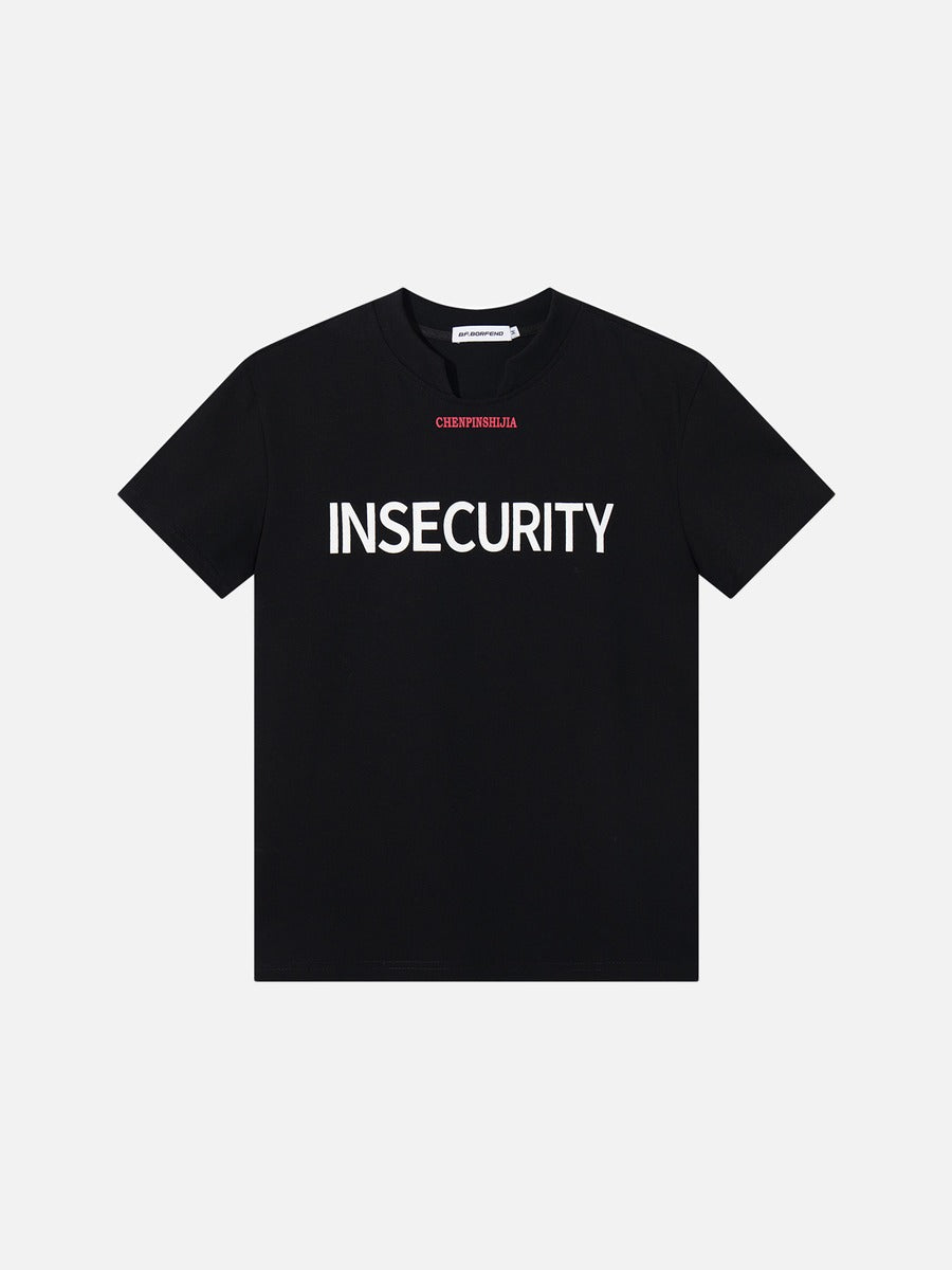 DAXUEN Short-sleeved graphic T-shirt with text prints