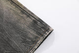DAXUEN dark grey wide-leg chain denim jeans