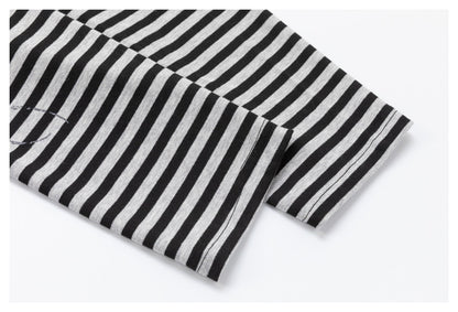 DAXUEN black horizontal stripe intricate cross graphic hoodie sweatshirt