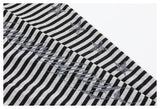 DAXUEN black horizontal stripe intricate cross graphic hoodie sweatshirt
