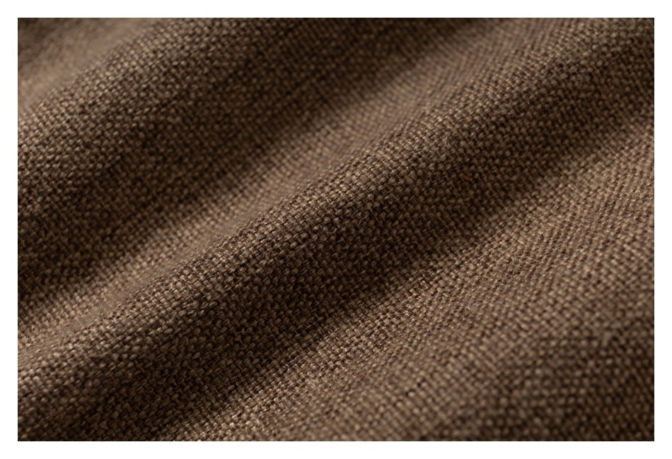 DAXUEN brown oversized jacket with intricate orbital design