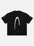 Inverted U-Graphic Oversized T-Shirt
