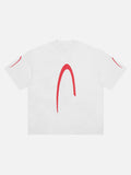 Inverted U-Graphic Oversized T-Shirt