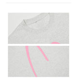 DAXUEN black oversized inverted U-graphic T-shirt