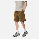Vibrant Green Relaxed-Fit Knee-Length Shorts