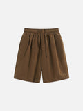 Vibrant Green Relaxed-Fit Knee-Length Shorts