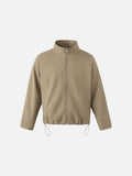 Khaki Relaxed-Fit Bomber Jacket
