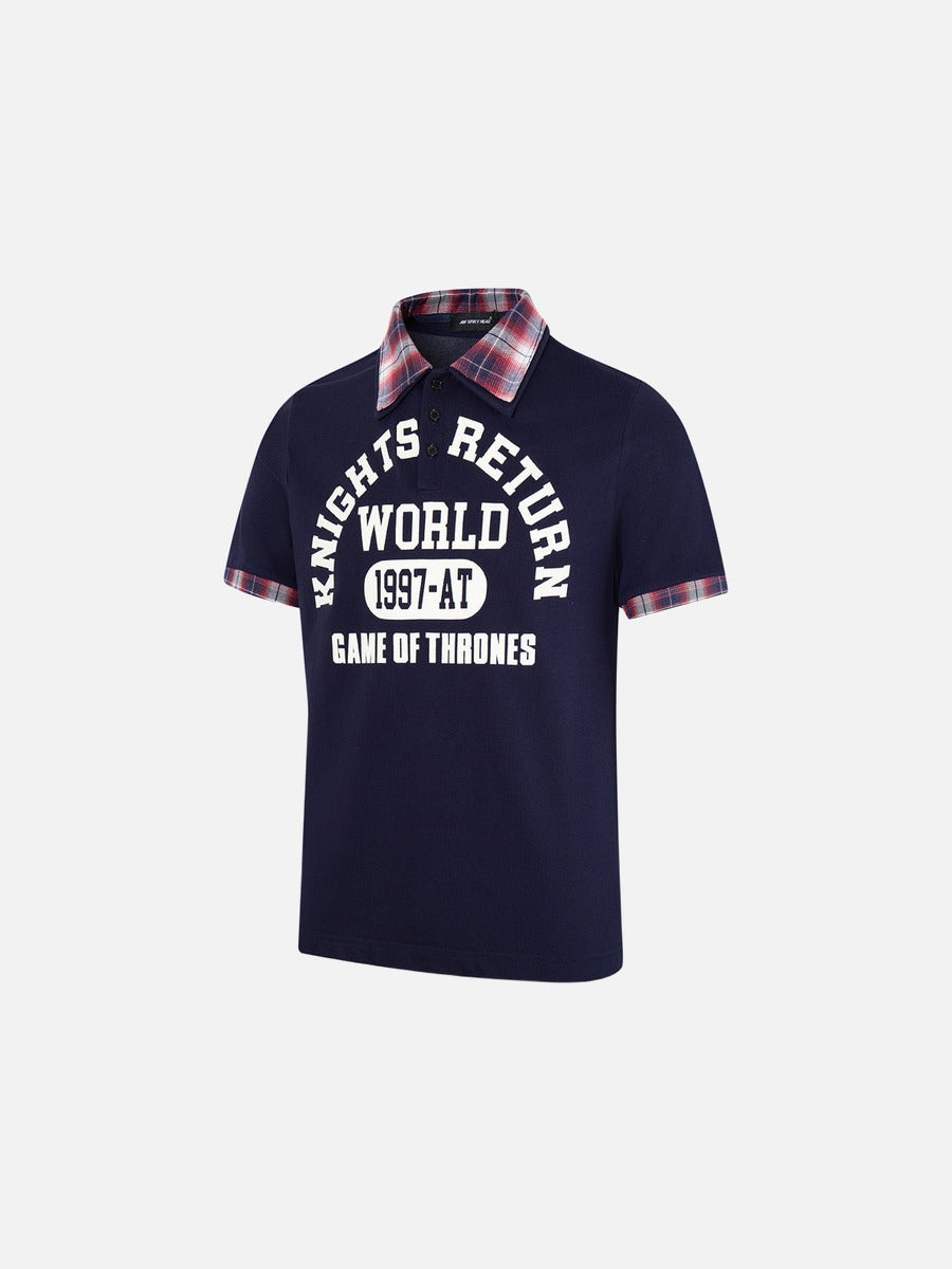 DAXUEN Short-sleeved polo shirt with graphic print