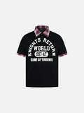 DAXUEN Short-sleeved polo shirt with graphic print