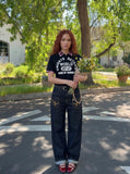DAXUEN Short-sleeved polo shirt with graphic print — model photo