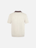 DAXUEN Knitted short-sleeved polo shirt with contrast collar