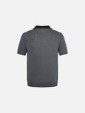 DAXUEN Knitted short-sleeved polo shirt with contrast collar