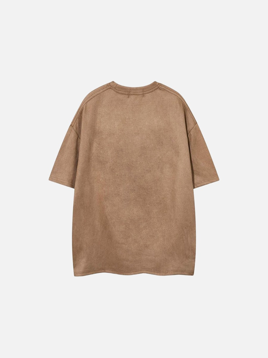 DAXUEN Oversized short-sleeved t-shirt with script graphic