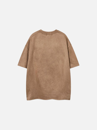 DAXUEN Oversized short-sleeved t-shirt with script graphic