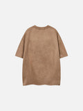 DAXUEN Oversized short-sleeved t-shirt with script graphic