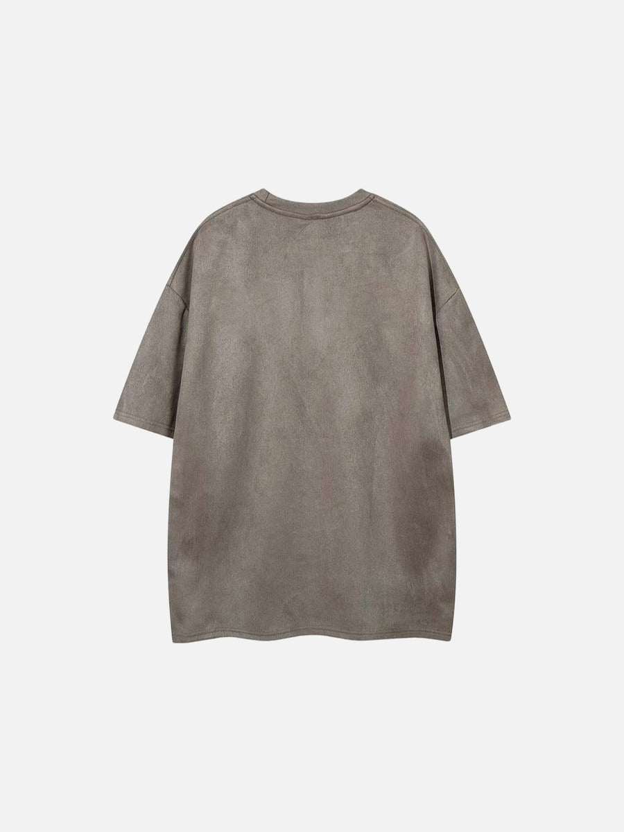 DAXUEN Oversized short-sleeved t-shirt with script graphic