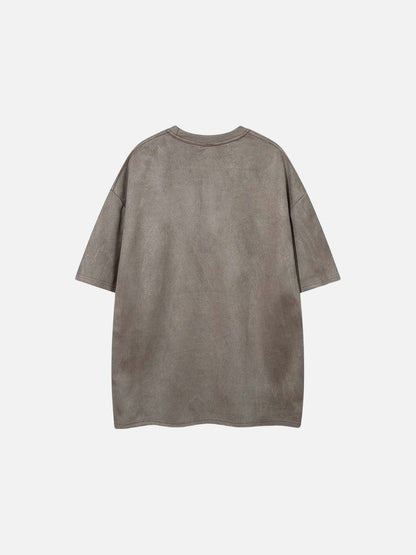 DAXUEN Oversized short-sleeved t-shirt with script graphic