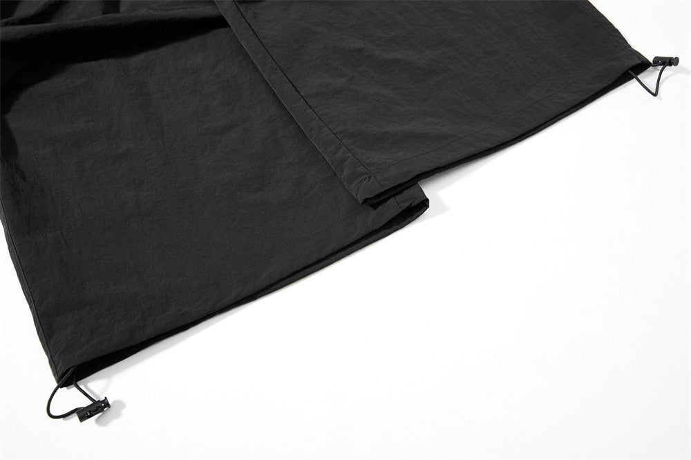 Layered Black Cargo Star Pants