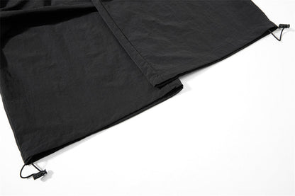 Layered Black Cargo Star Pants