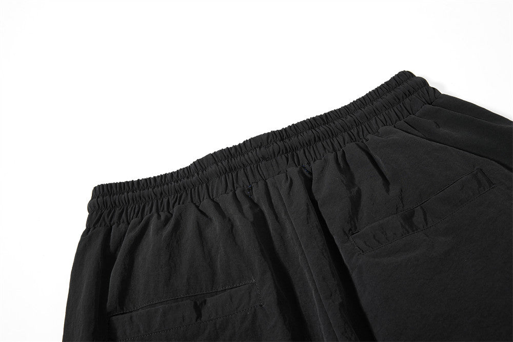 Layered Black Cargo Star Pants