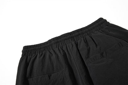 Layered Black Cargo Star Pants