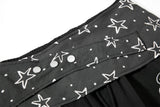 Layered Black Cargo Star Pants