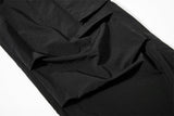 Layered Black Cargo Star Pant
