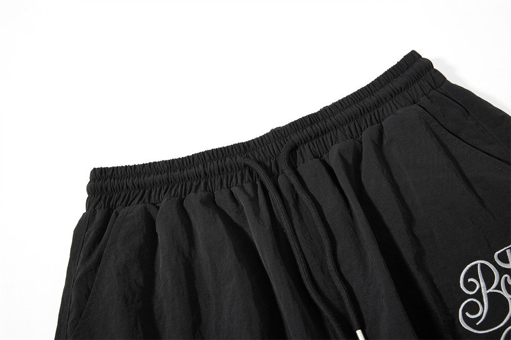 Layered Black Cargo Star Pants