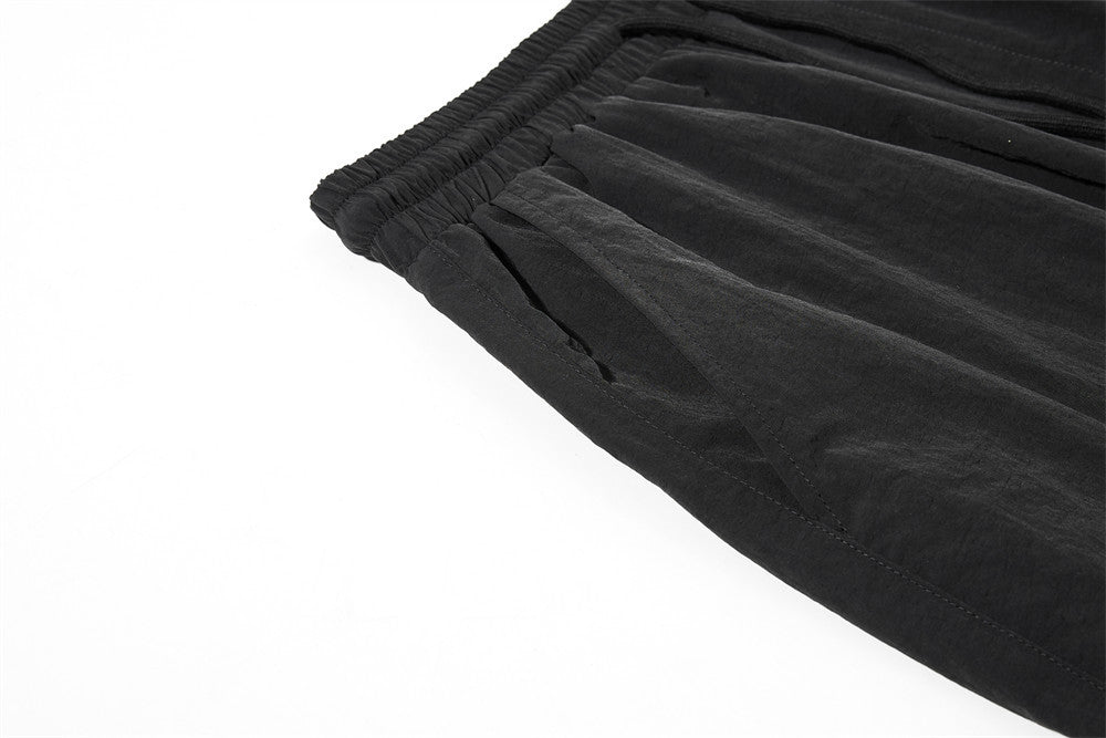 Layered Black Cargo Star Pants