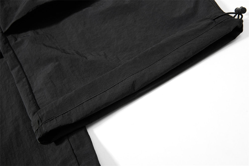 Layered Black Cargo Star Pants