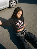 Layered Black Cargo Star Pant