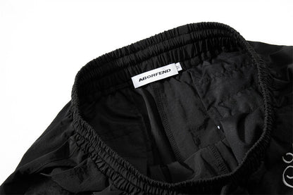 Layered Black Cargo Star Pants
