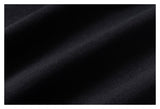 DAXUEN black layered long-sleeve tee with striped sleeves