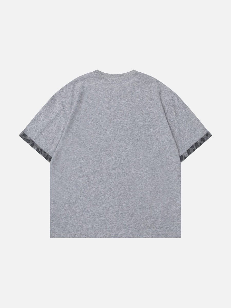 DAXUEN Men's relaxed-fit heather grey t-shirt