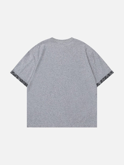 DAXUEN Men's relaxed-fit heather grey t-shirt