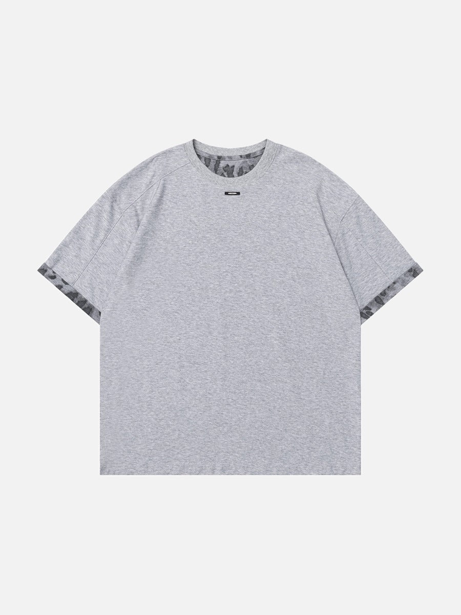 DAXUEN Men's relaxed-fit heather grey t-shirt