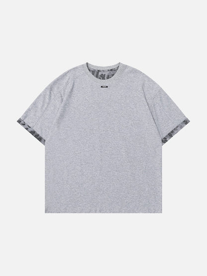 DAXUEN Men's relaxed-fit heather grey t-shirt