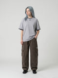 DAXUEN Men's relaxed-fit heather grey t-shirt — model photo