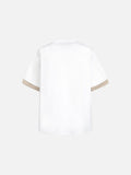 DAXUEN Layered contrast short-sleeve T-shirt