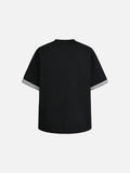 DAXUEN Layered contrast short-sleeve T-shirt