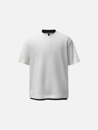 DAXUEN Layered crewneck short-sleeved t-shirt