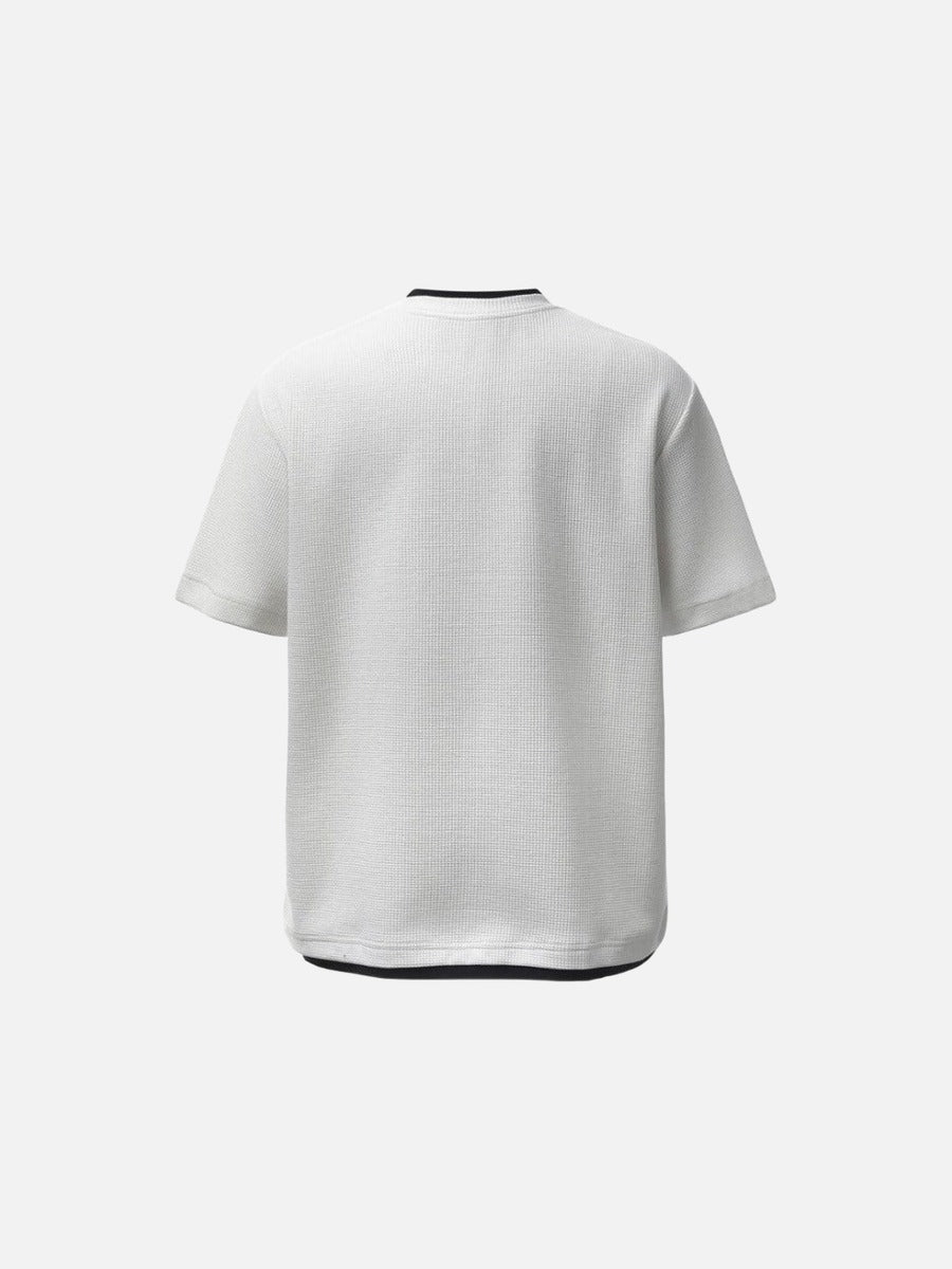 DAXUEN Layered crewneck short-sleeved t-shirt
