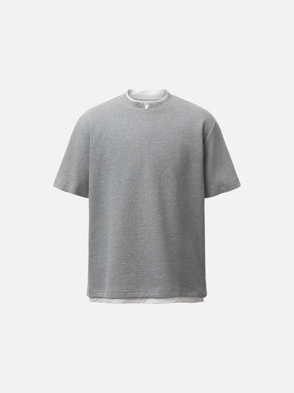 DAXUEN Layered crewneck short-sleeved t-shirt