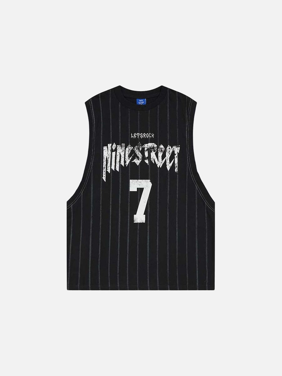 DAXUEN Layered distressed graphic t-shirt with tank top