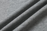 DAXUEN light grey layered faux fur collar polo shirt