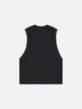 DAXUEN Layered graphic t-shirt and sleeveless vest combo