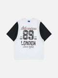 DAXUEN Layered graphic t-shirt and sleeveless vest combo