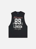 DAXUEN Layered graphic t-shirt and sleeveless vest combo