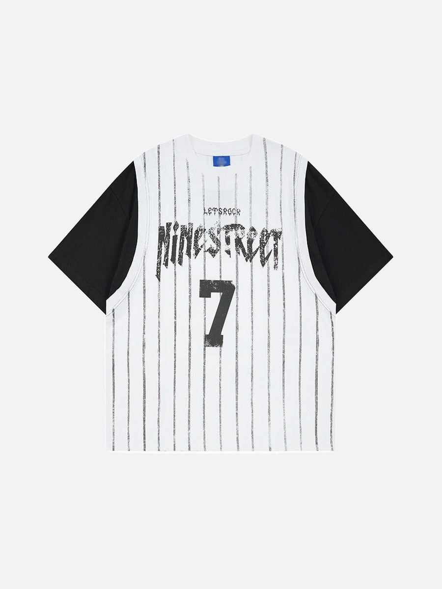DAXUEN Layered short-sleeve t-shirt with sleeveless vest