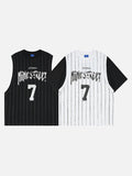 DAXUEN Layered short-sleeve t-shirt with sleeveless vest